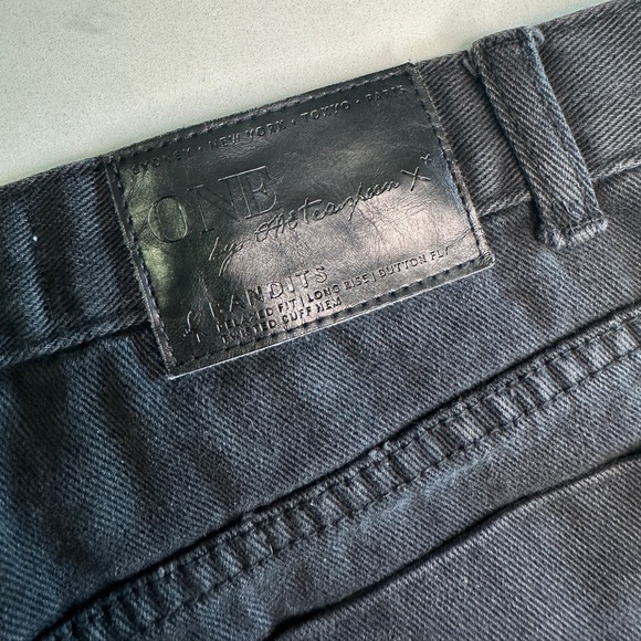 One Teaspoon Black Denim Frayed Shorts – Mid Rise Raw Hem Festival | Size 26 - Picture 11 of 11